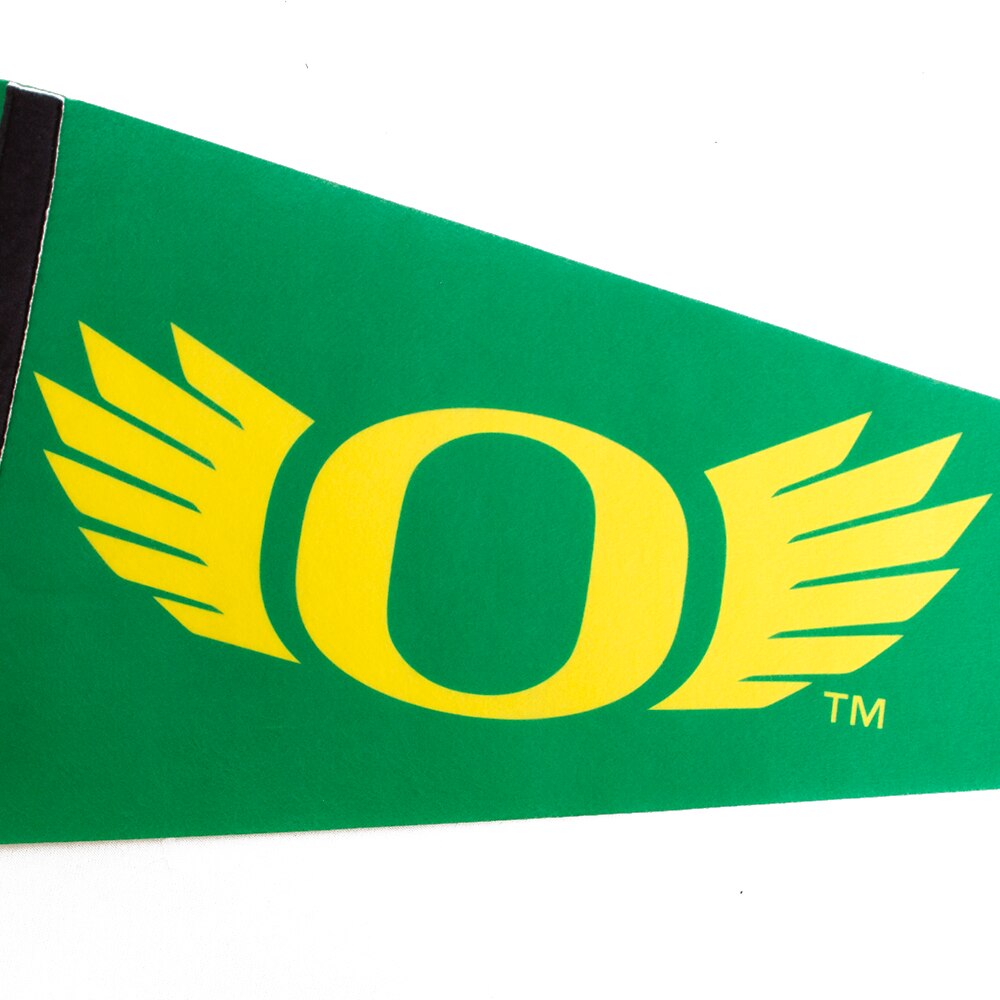 O Wings, Sewing Concepts, Green, Pennants, Home & Auto, 12"x30", Sublimated, Soft-touch, B1G, Big Ten, 863804
